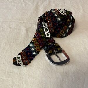 Multicolor Seed Beaded Belt